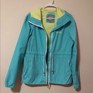Bench Blue and Yellow Ski Jacket with Hood and Water-Resistant Material